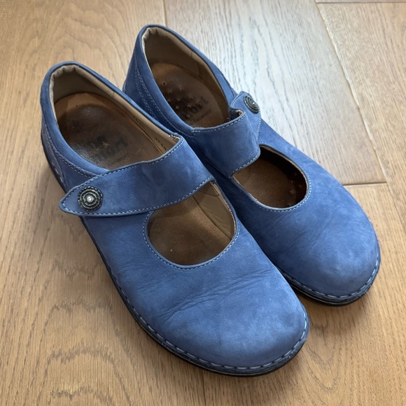 Finn Comfort Shoes - Finn Comfort Laval Mary Jane - Blue Nappa Leather - Size 40 (9 - 9.5) - EUC